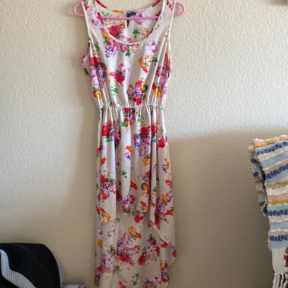 Floral high low